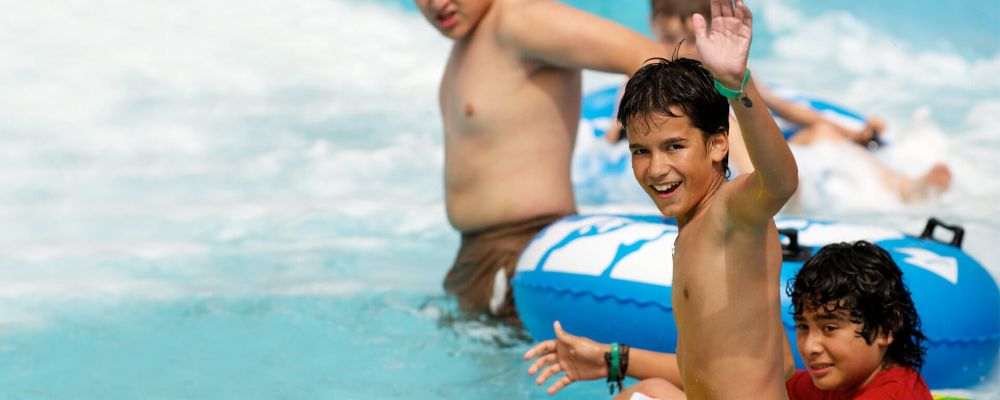 Kids at splashdown