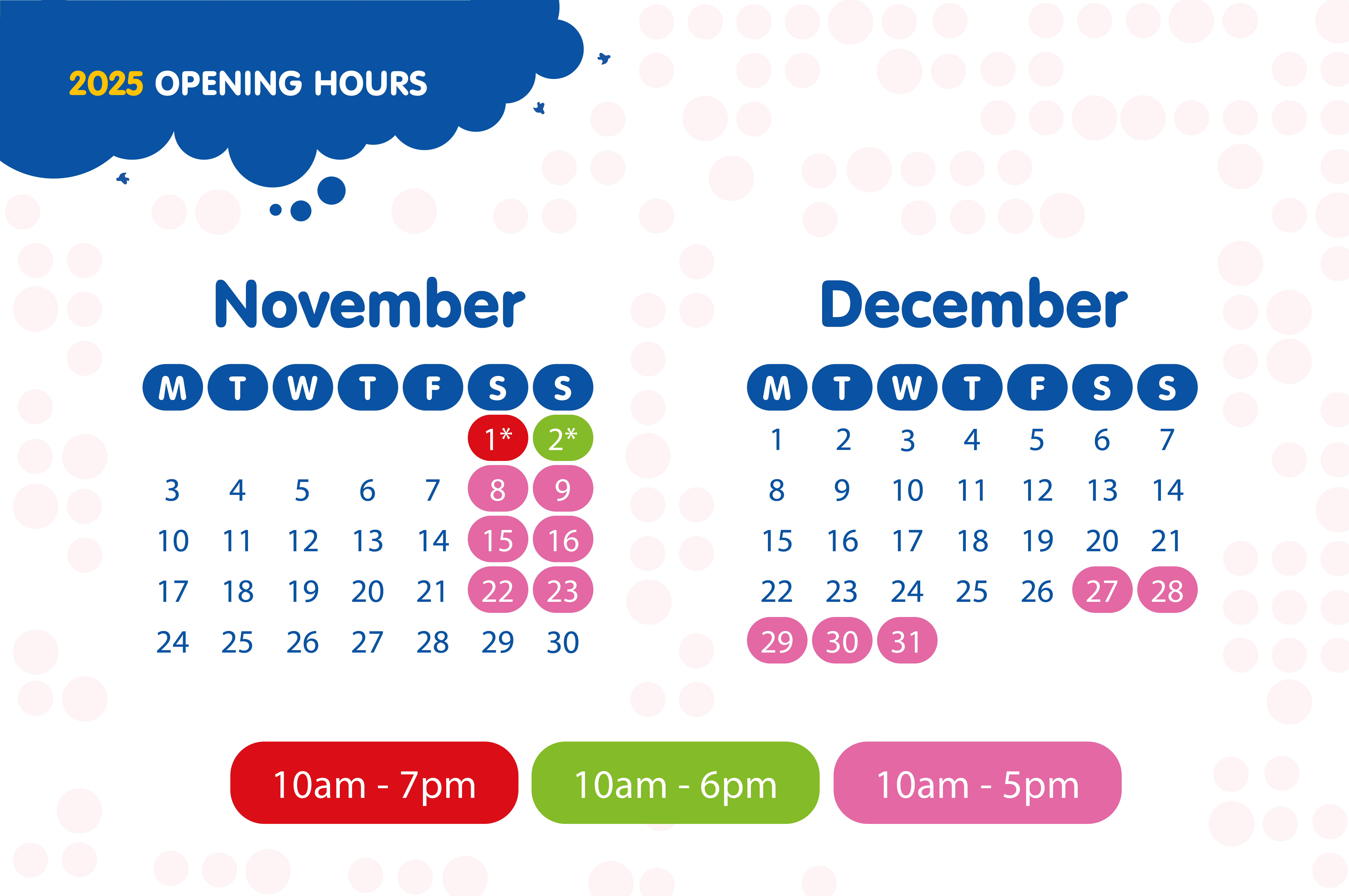 2025 SPL Poole yearly calendar